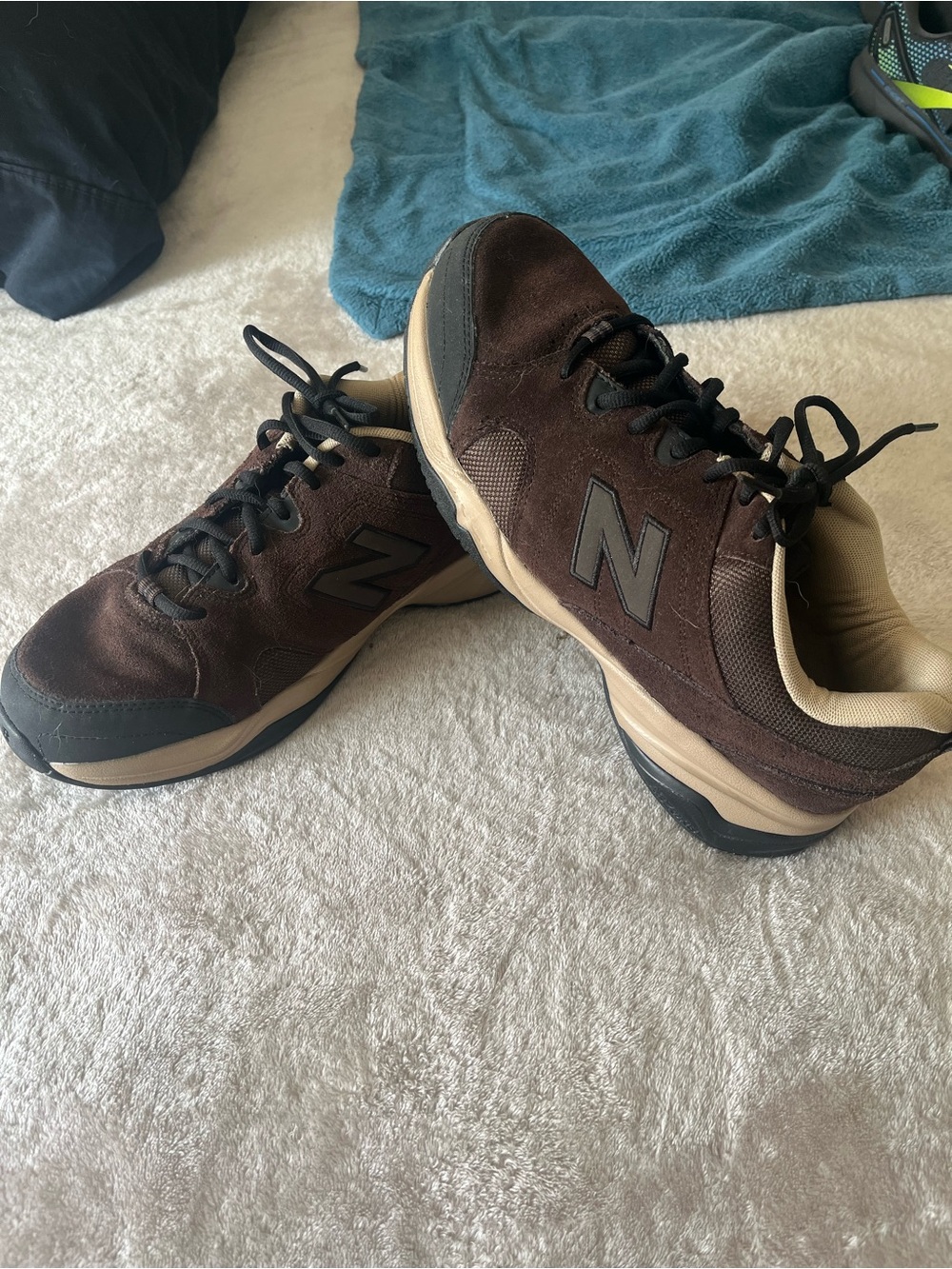 New Balance 609 V3 Men's Brown Leather/Suede Athletic Sneakers Sz 10.5 4E